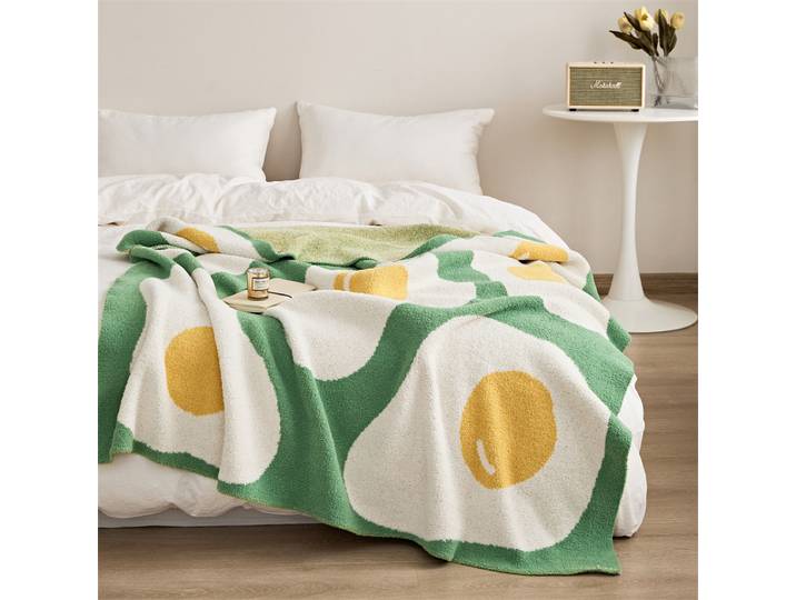 Couverture de canapé mignonne pour l'été, idéale pour la sieste au bureau, la climatisation, la pause déjeuner, couverture-serviette rafraîchissante d'été