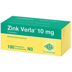 ZINK VERLA 10 mg Filmtabletten 100 St