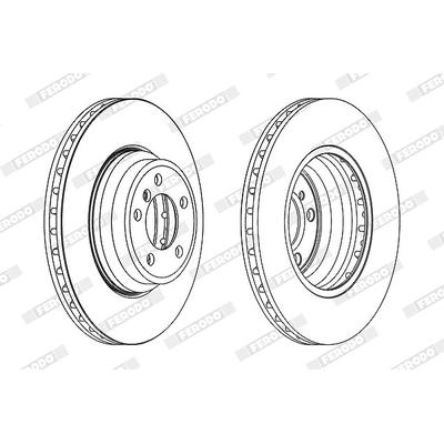 Ferodo 1x Bremsscheibe [Hersteller-Nr. DDF1701C-1] für BMW