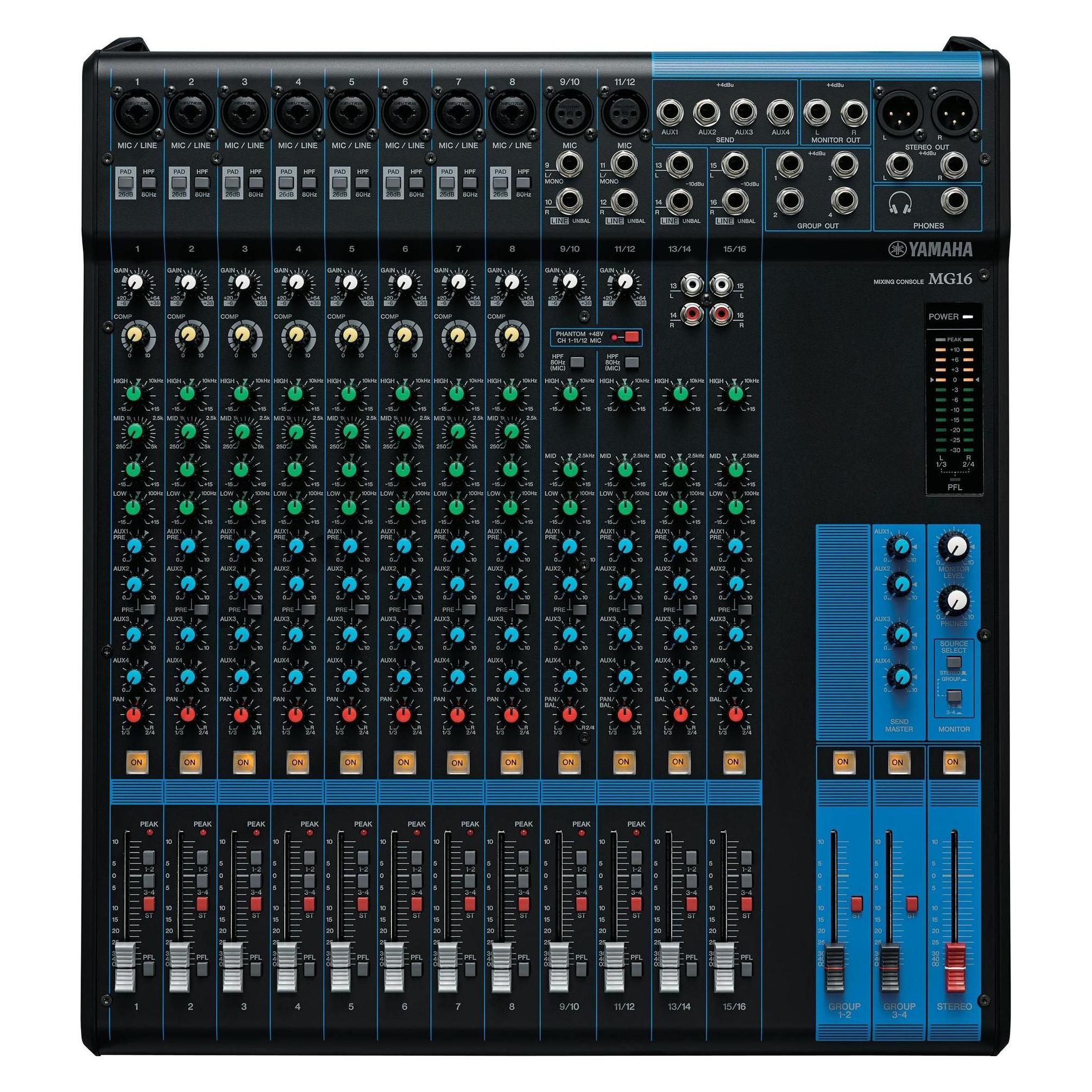 Yamaha MG16 (Studio- und Livemixer) (MG16)