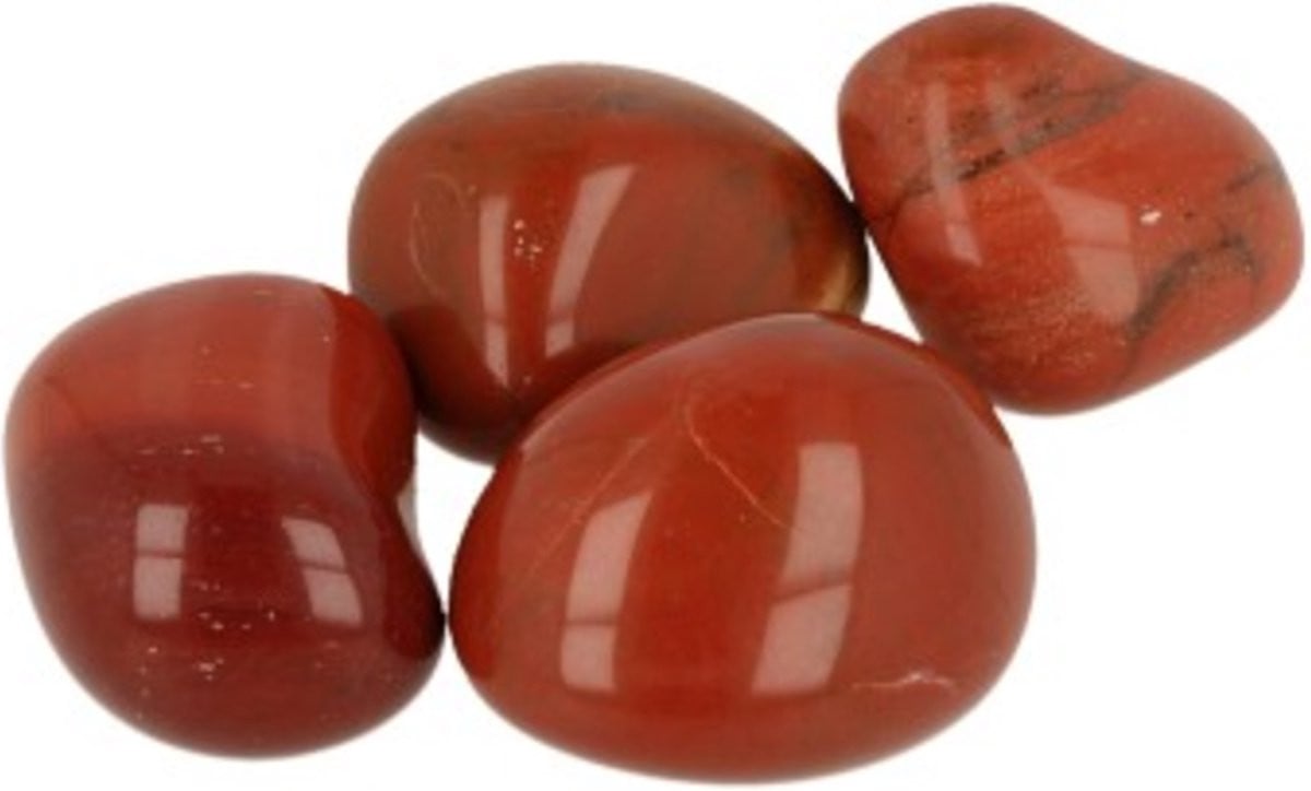Rode Jaspis trommelstenen 100 g