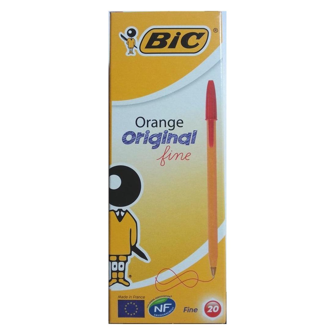 Bic Orange Original Kugelschreiber Rot (20 Stück) (20x) (1199110112)