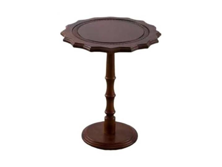 NIUHUAHUI Teetisch, Runder Beistelltisch im Vintage-Landhausstil, geschnitzt, for Sofa, Kaffee oder Dessert(M)