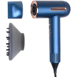 Adler AD 2271 SUPERSPEED Ionen Haartrockner blau Diffusor LED-Display