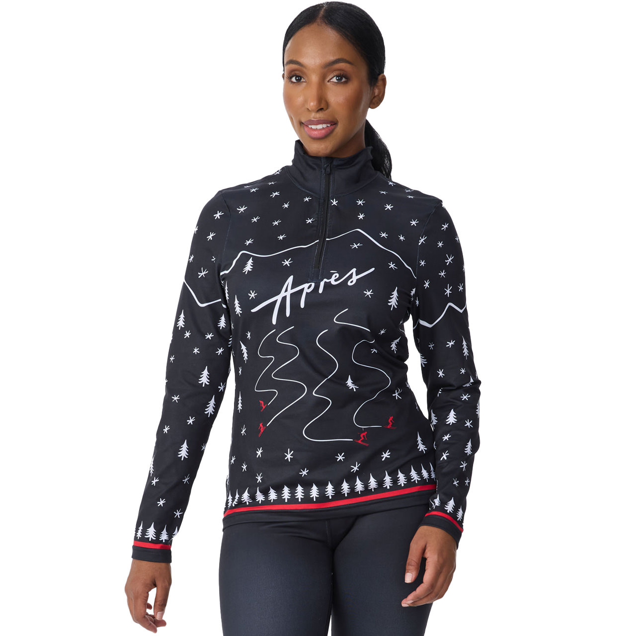 Krimson Klover Damen Skishirt WINTER APRES black - L