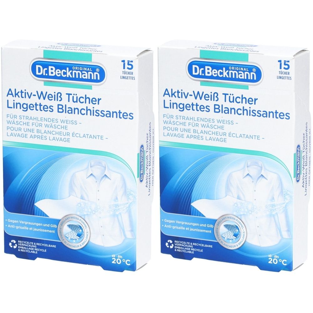 DR Beckmann Aufhellungstücher x2 2x15 St
