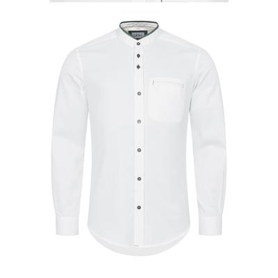 Trachtenhemd NÜBLER "Trachtenhemd Otto", Herren, Gr. XXL, EURO, weiß, Obermaterial: 100% Polyester PES., Hemden Trachtenhemd