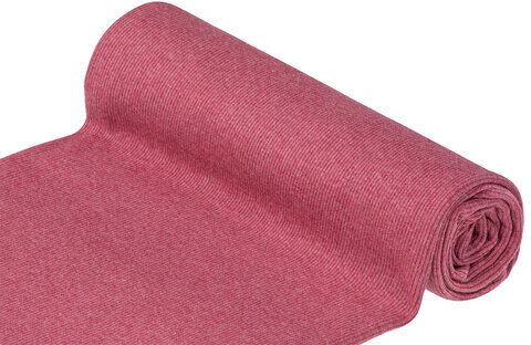 Rippen-Bündchenstoff "Comfort", mauve-melange