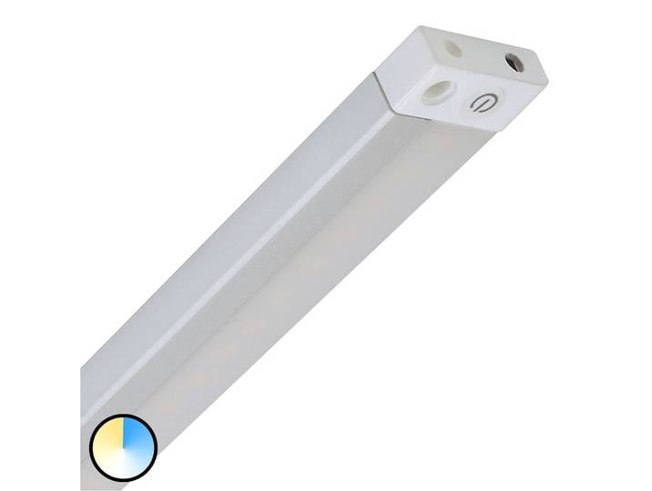 Müller-Licht LED-Unterschranklampe Cassia Sensor Switch Tone 80 Tone, dimmbar, weiß / opal, für Küche, Aluminium, Unterschrankleuchten