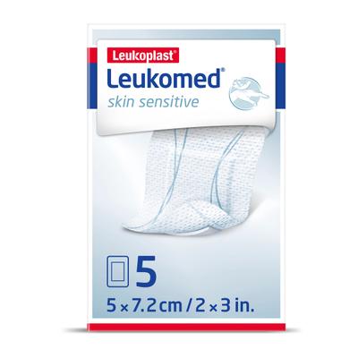 Leukomed skin sensitive steril 5x7,2 cm 5 St Pflaster