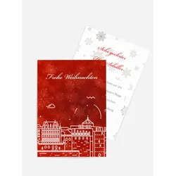 Tischkarten Weihnachten selbst gestalten mit Spruch und Fotos im Onlinedesigner bei Meine-Kartenmanufaktur.de