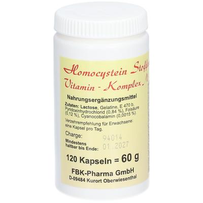 Homocystein Stoffwechsel-Vitamin-Komplex N Kapseln 120 St