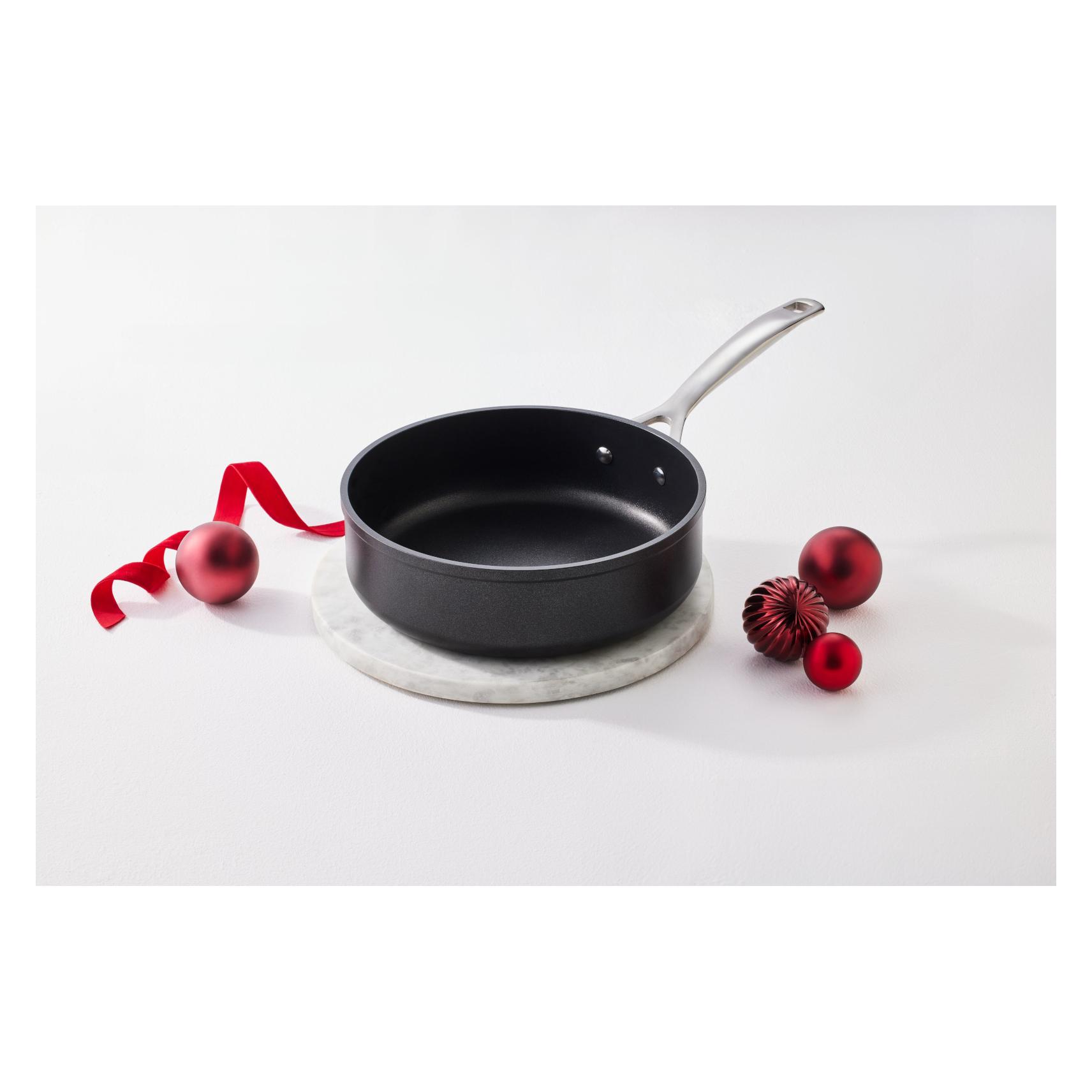 Le Creuset 51110240010002 Aluminium-Antihaft Sautépfanne 24cm, Anthrazit/Silber (Aluminium, 24 x 10.30 cm) (51110240010002)