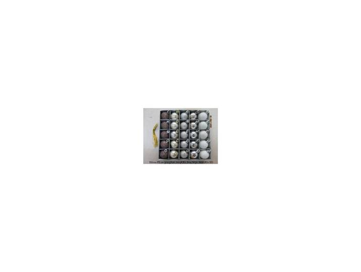 25er Set Glaskugeln braun