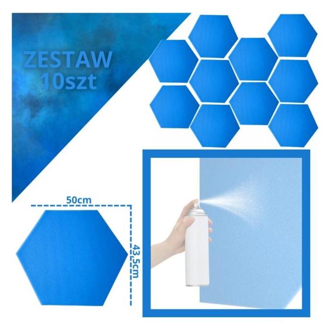 No Name DNA AM3 BL Akustikplatte Set mit 10 Stk. Blau (10 Stk.) (5908249825192)