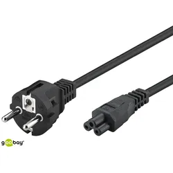 GOOBAY 93586 - Netzkabel (Schutzkontakt), 1,8 m, schwarz