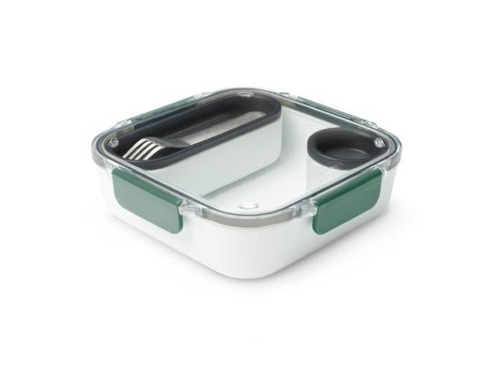 BLACK + BLUM Lunch Box Bento Étanche Micro-Ondable 1 L Olive 2 Compartiments\, Fourchette Inox\, Lave-Vaisselle\, Sans BPA\, Congélateur\, Repas\, Pique-Nique & Batch Cooking