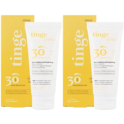 Tinge minerale sun cream Spf30 x2 2x100 ml Sonnenschutzcreme