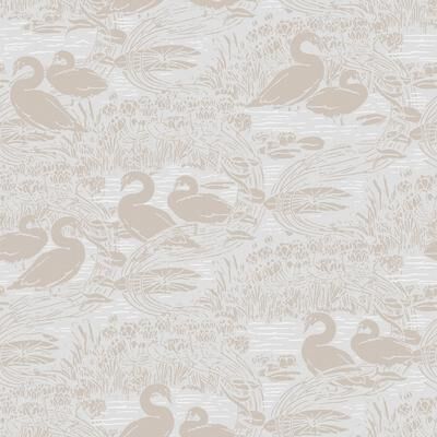 Laura Ashley Swans Dove Grey Wallpaper