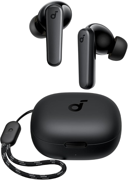 soundcore P20i   True Wireless Earbuds, On-the-Go Design with a Lanyard Attached Navy Blue