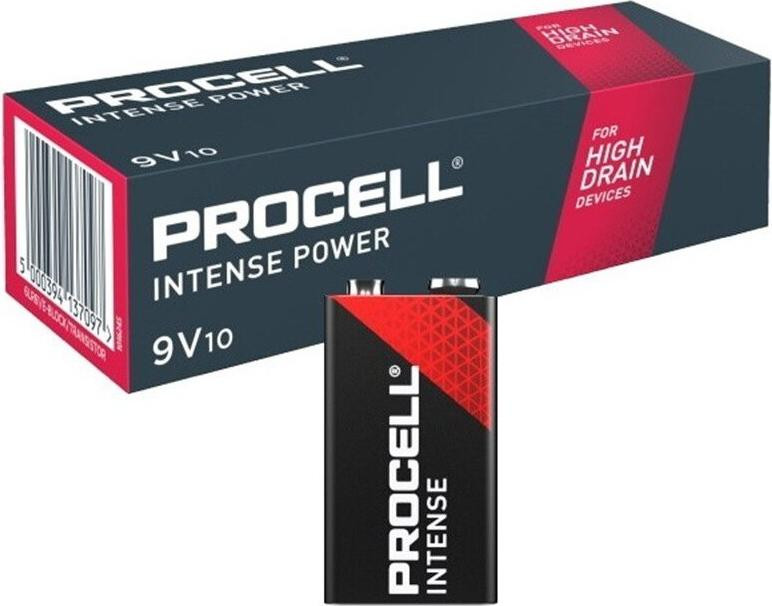 Duracell Procell Intense 6LR61 9V alkaline batterij - 10 stuks