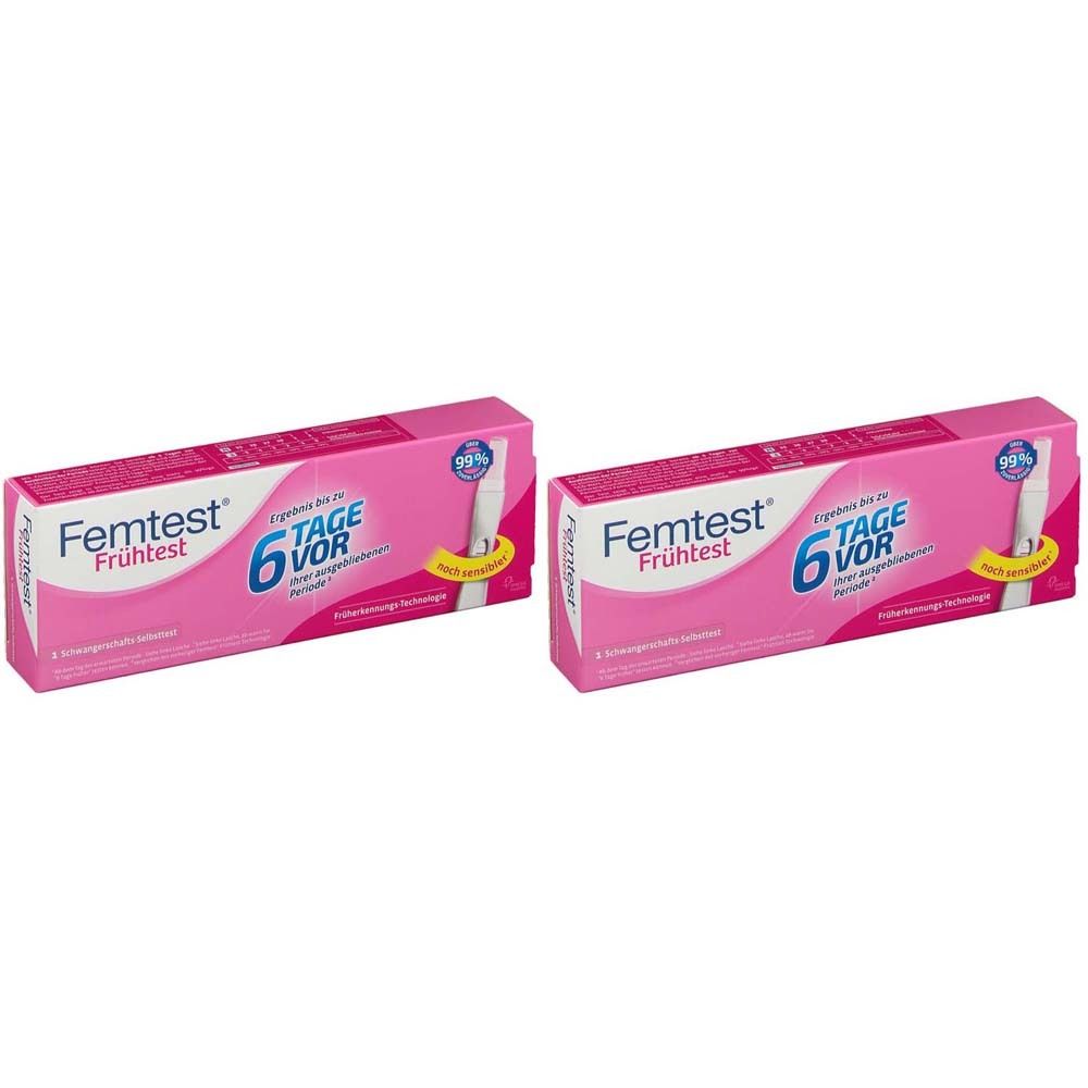 Femtest Fruehtest 6 Tage V x2 2x1 St Test