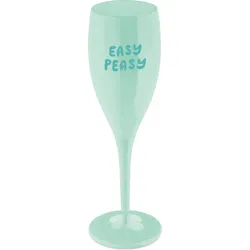 Cheers Sektglas mit Aufschrift Easy Peasy
