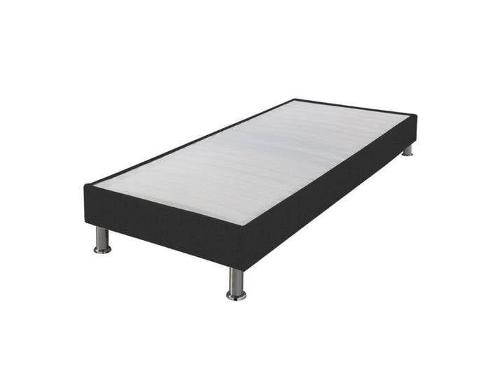 Sommier tapissier + jeu de pieds 90x200 Omega anthracite 3 - 18 lattes