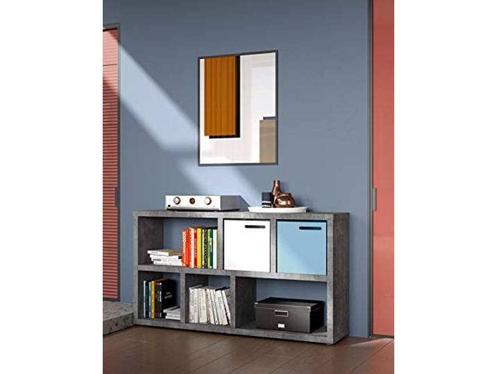 TEMAHOME Berlin Konsole, Wabenkonstruktion, betonfarbig Dekor, 150 x34 x83 cm (LxBxH)