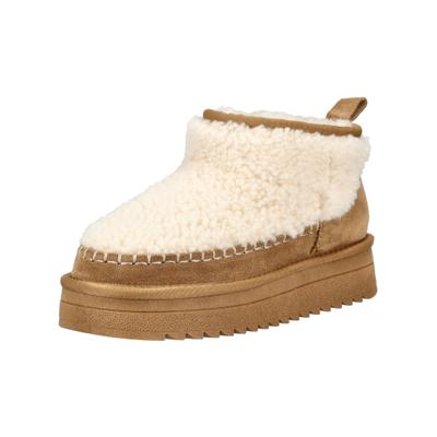 Stiefelette ARA "Ara Stiefelette Veloursleder/Textil", Damen, Gr. 40, braun (braun, beige), Textil, Veloursleder, Schuhe Stiefelette