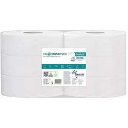 Papernet, Toilettenpapier, Maxi, 1-lg Zellstoff, 500m, Ø 25 cm Rolle SUPERIOR DISSOLVE White Micro ECO (6 Stk.)