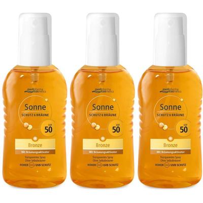 Sonne Schutz & Bräune Spray bronze LSF 50 x3 3x200 ml