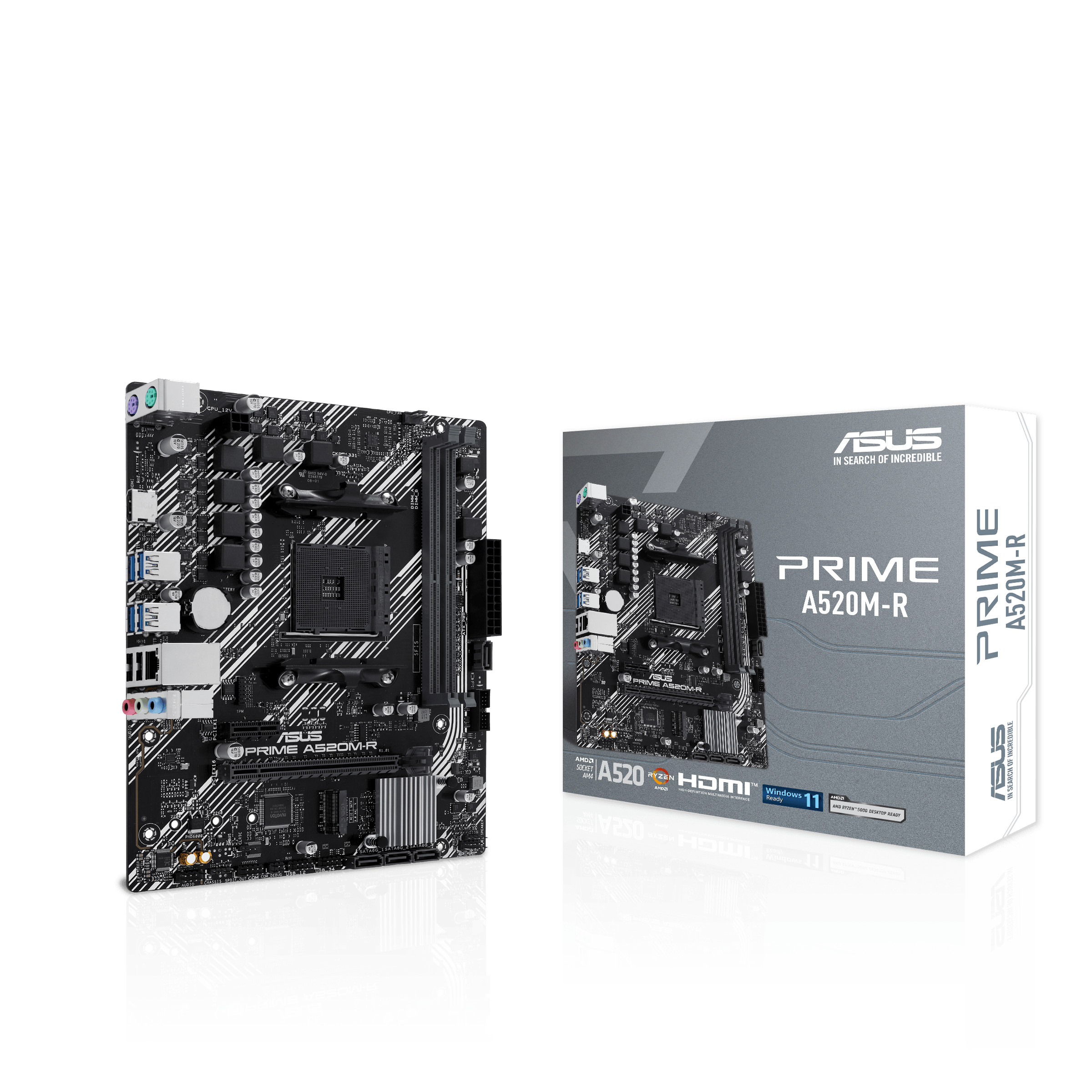ASUS PRIME A520M-R Micro-ATX Mainboard - Sockel AM4