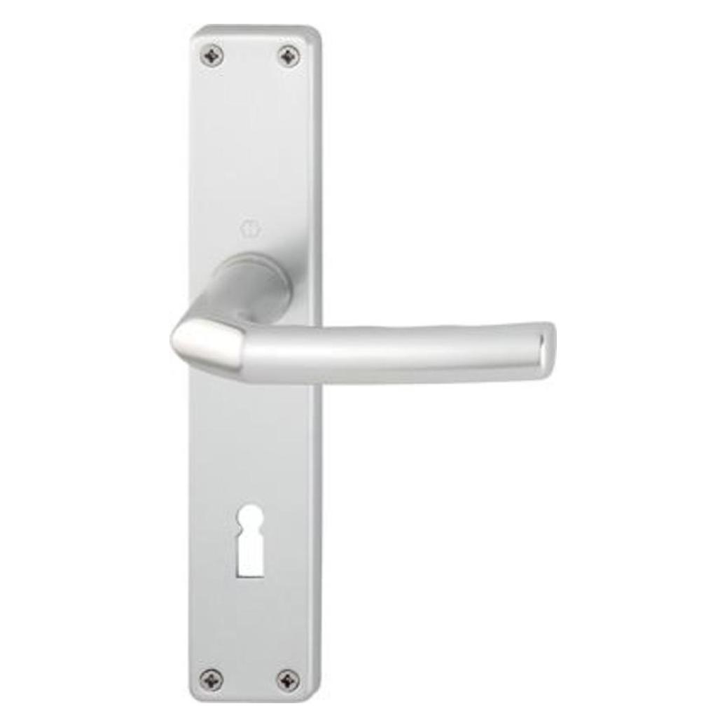 Hoppe Langschildgarnitur Birmingham 1117/202SP Aluminium F2 PZ 72 mm DIN links / rechts (Türschildgarnitur) (2533986)