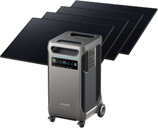 Anker SOLIX F3800 Solar Generator + 4× 440W Rigid Solar Panels