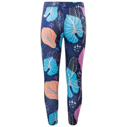 Bejo, Mädchen, Tights, Dziecięce legginsy Pike KDG navy tropical leaves rozmiar 110 (110), Blau