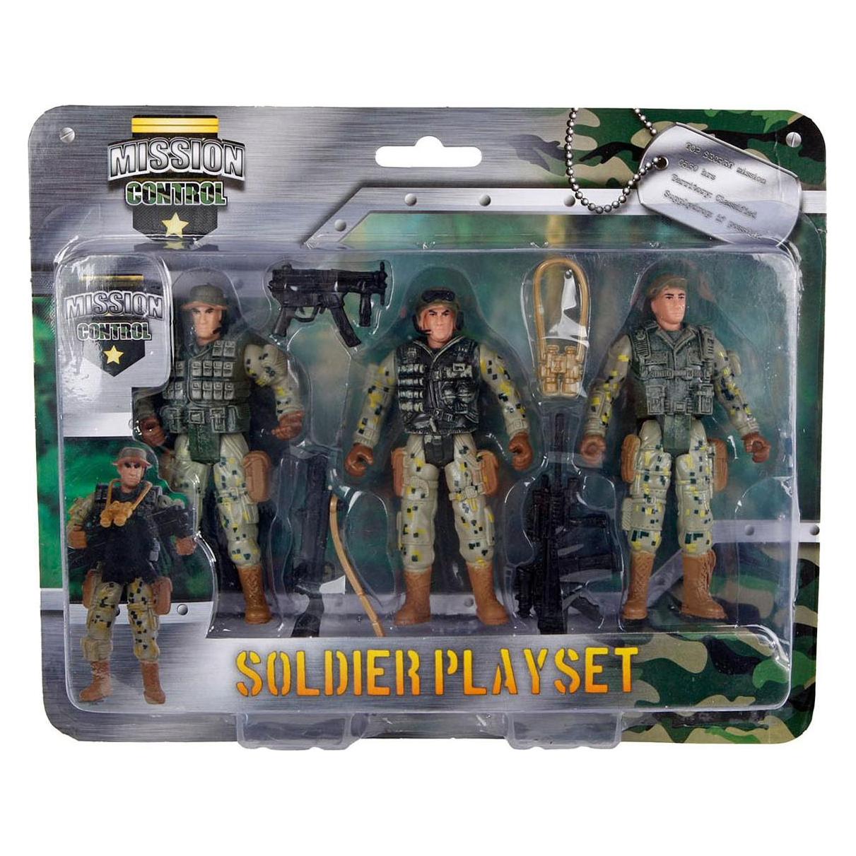 Mission Control 3 Soldaten mit Ausrüstung (46404505)