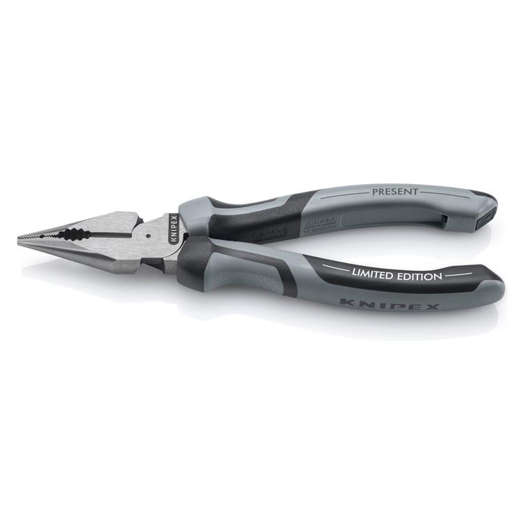 Knipex Pointed Combination Pliers - 185 mm - Christmas Edition 2026 (185 mm) (0822185S01)