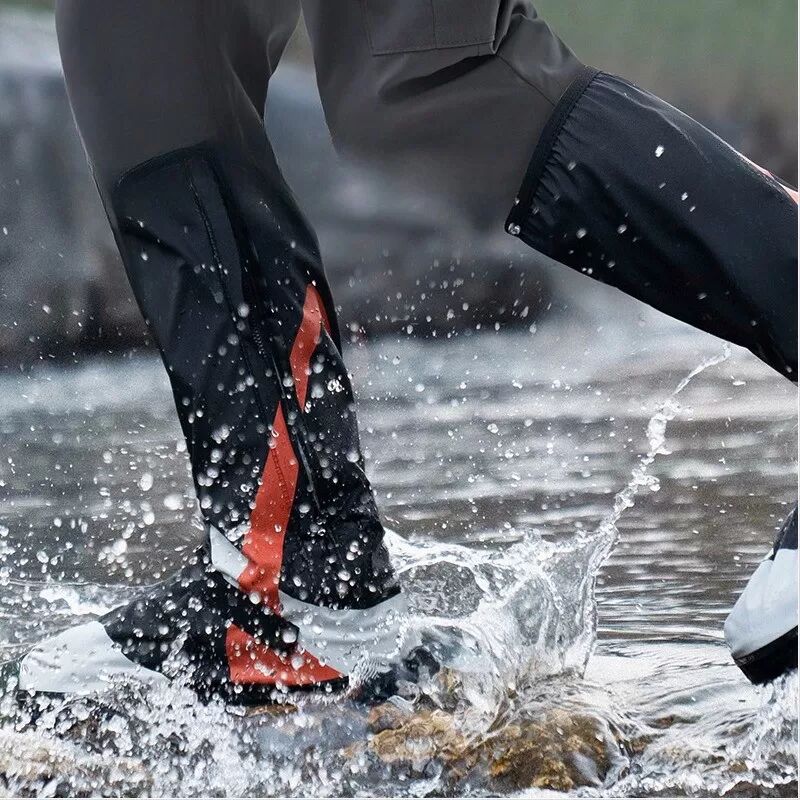 INF 42cm Verdickte Wasserdichte Hohe Regenschuhüberzieher für Outdoor-Fahrten