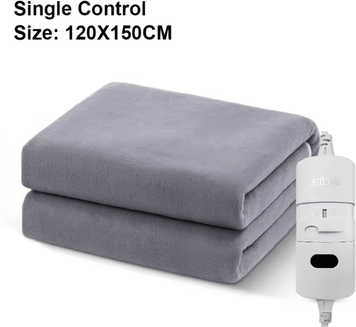 Uplift Curations Electric Blanket 220V Thicker Automatic Thermostat Electric Heating Blanket Body Warmer Thermal Mattress 47.2 59.1 Inches (grey)