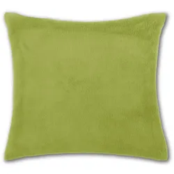 Bestlivings Kissenhülle "Kuschel" ca. 60x60cm grün - olivgrün ohne Füllung