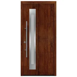 Hörmann Ecostar Haustür "ISOPRO Secur IPS 780S",dark oak,110 x 210 cm (B x H)