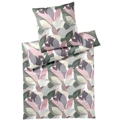 Bettwäsche NIGHT GARDEN Satin (BL 135x200 cm) - beige - BL 135x200 cm