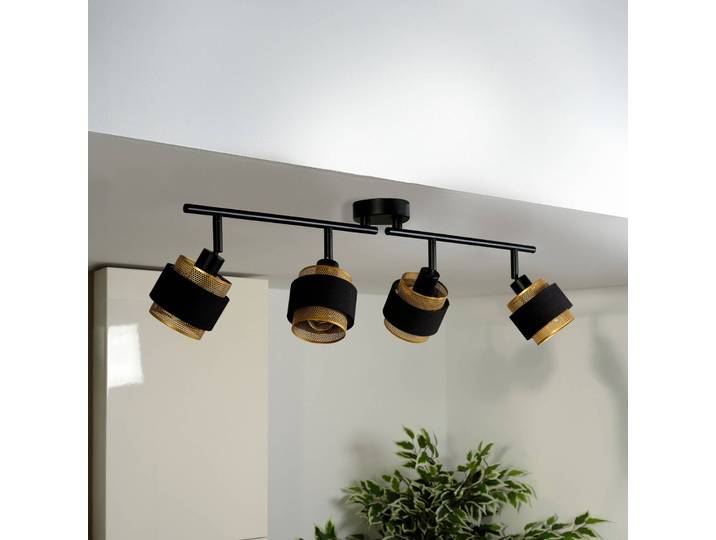 OSRAM Deckenlampe Decor Spot Hornet, schwarz, für Wohn- / Esszimmer, Textil / Stoff / Seide, Modern, Deckenlampe