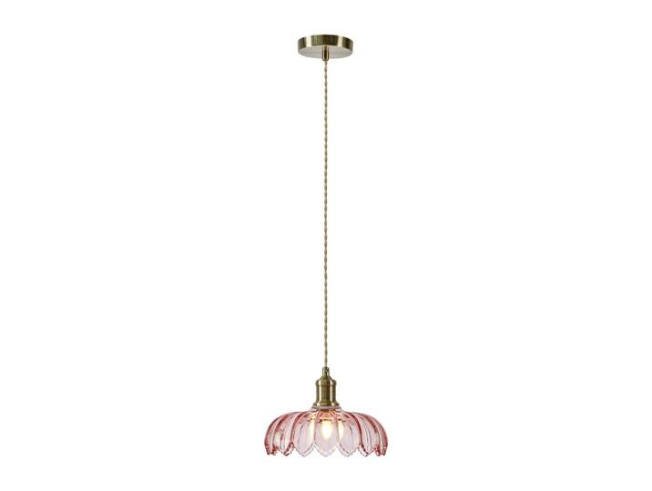 Glazen hanglamp Kurage, dimbaar, paars / roze / rose, Keuken, Glas, hanglamp