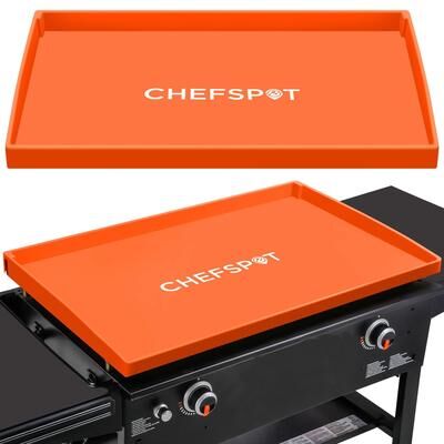 CHEFSSPOT Griddle Mat Cover for 28 in. Blackstone and other Griddles (Orange) - 28 Inch