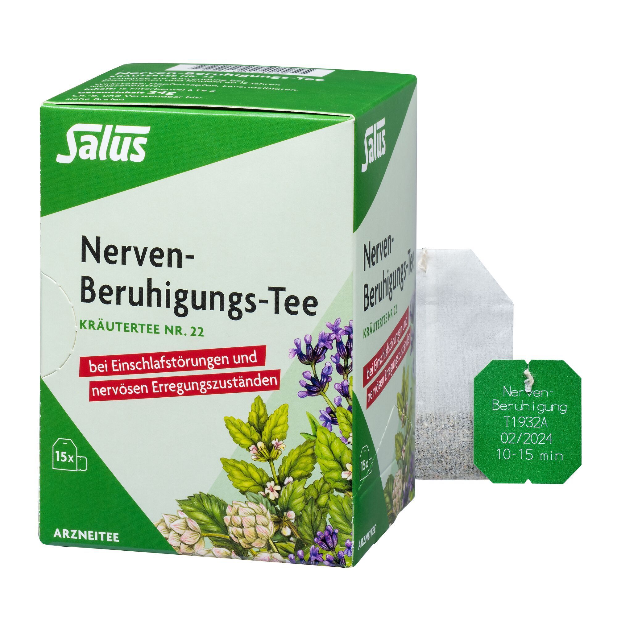 NERVEN-BERUHIGUNGS-Tee Kräutertee Nr.22 Bio Salus 15 St Filterbeutel