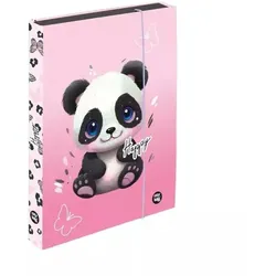 Jumbo-Heftbox mit Pandamuster – DIN A4