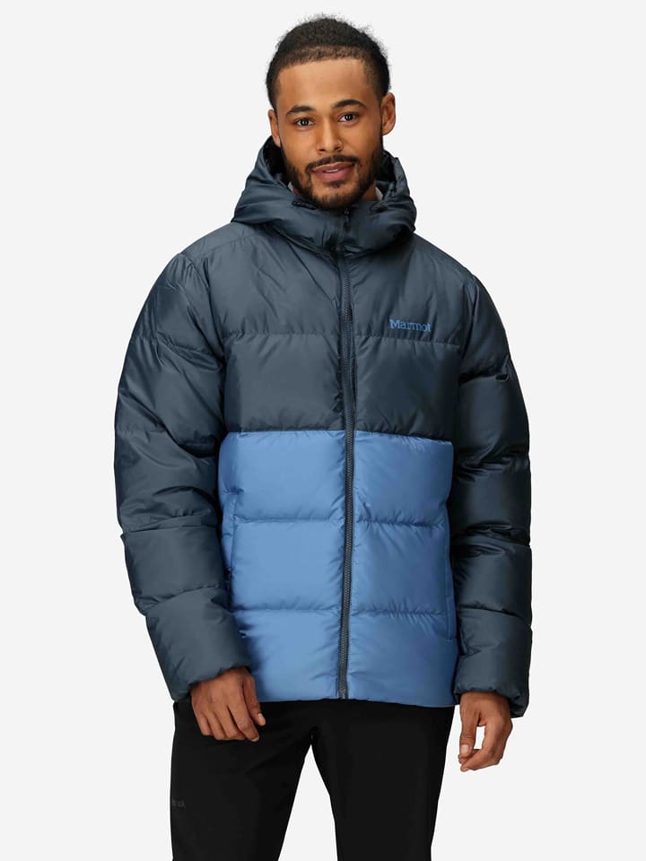 Marmot Daunenjacke "Guides" in Blau/ Dunkelblau - L
