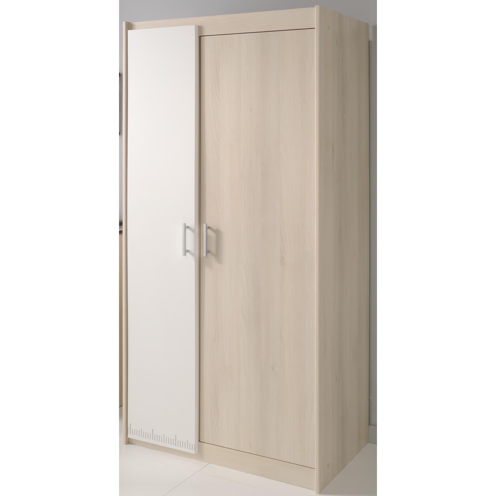 Parisot Kleiderschrank 2-trg. "Charly 21" Akazie-Weiß
